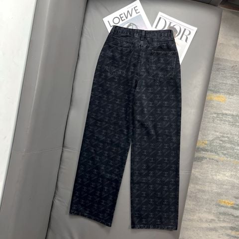  Chanel Printed Double C Trousers 