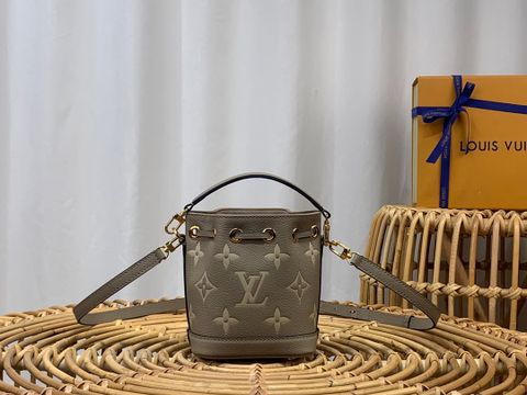  Túi LV Grey Nano Noé Bag 16CM Luxury 