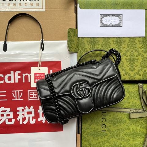  Túi Gucci GG Marmont Matelassé Shoulder Bag 23CM Luxury 