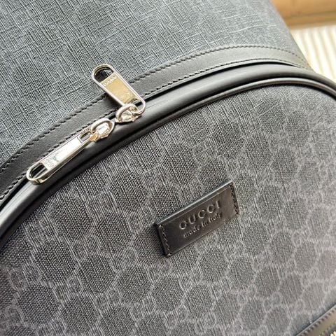  Túi Gucci Black Leather Single Backpack 44cm Luxury 