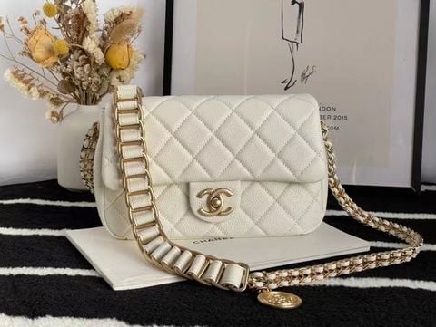  Túi Chanel Caviar Quilted Soul Flap Chain Shoulder Bag 21.5CM Luxury 