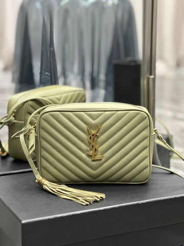  Túi YSL Lou Camera Bag Matelasse Chevron Leather Mini 23CM Luxury 