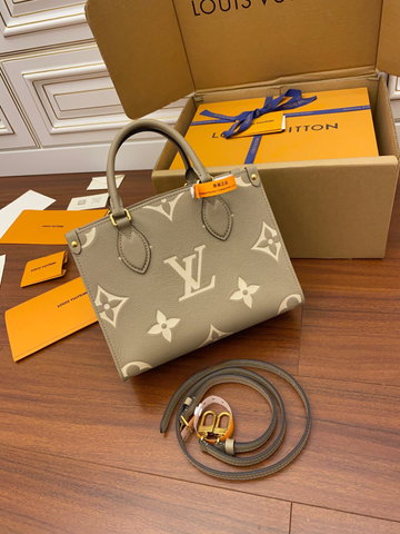  Túi LV OnTheGo BB Bicolor Monogram Empreinte 25CM Luxury 