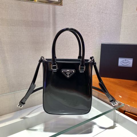  Túi Prada Brushed Mini Tote Bag & Crossbody Black 