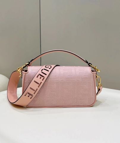  Túi Fendi Baguette Pink Nappa Leather Bag 27CM Luxury 