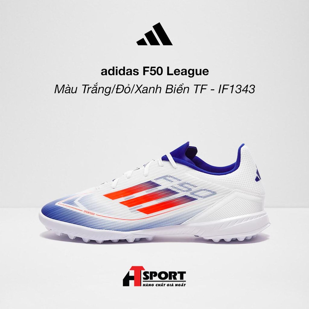  adidas F50 League Màu Trắng/Đỏ/Xanh Biển TF - IF1343 