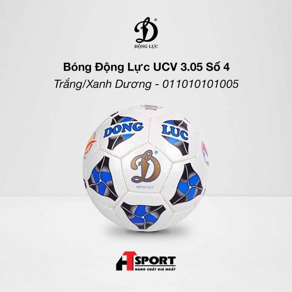 Bóng Động Lực UCV 3.05 Số 4 - Trắng/Xanh Dương - 011010101005