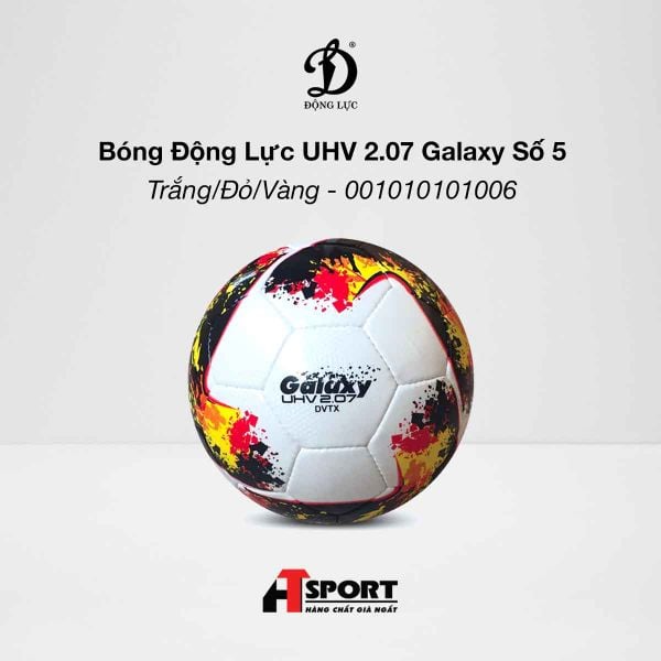 Bóng Động Lực UHV 2.07 Galaxy Số 5 - Trắng/Đỏ/Vàng - 001010101006