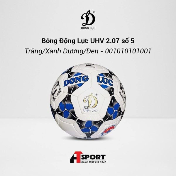 Bóng Động Lực UHV 2.07 số 5 - Trắng/Xanh Dương/Đen - 001010101001