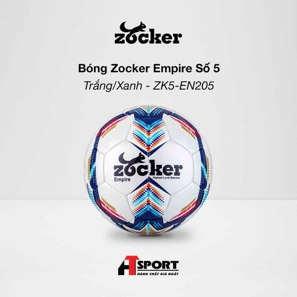 Bóng Zocker Empire Số 5 - Trắng/Xanh - ZK5-EN205