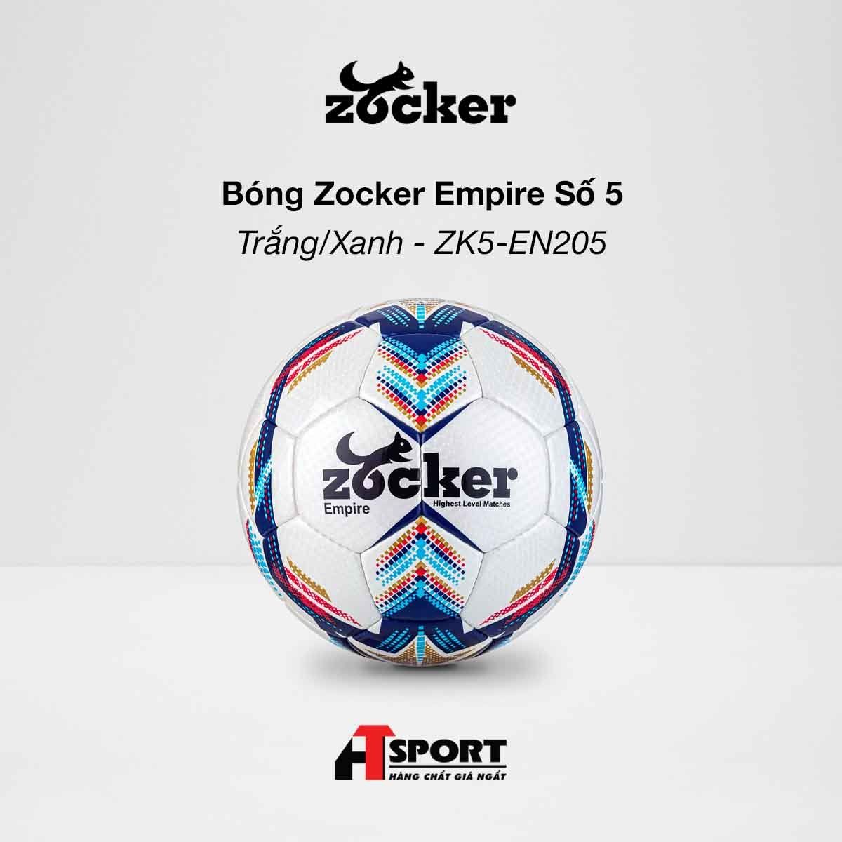  Bóng Zocker Empire Số 5 - Trắng/Xanh - ZK5-EN205 