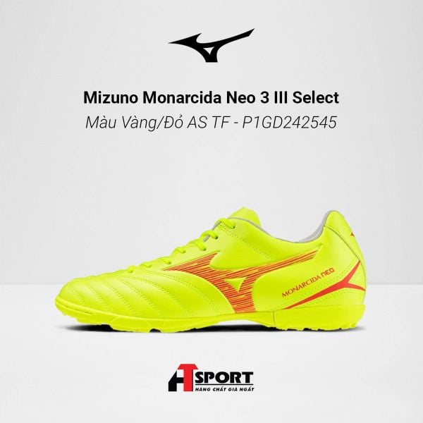 Mizuno Monarcida Neo 3 III Select Màu Vàng/Đỏ AS TF - P1GD242545