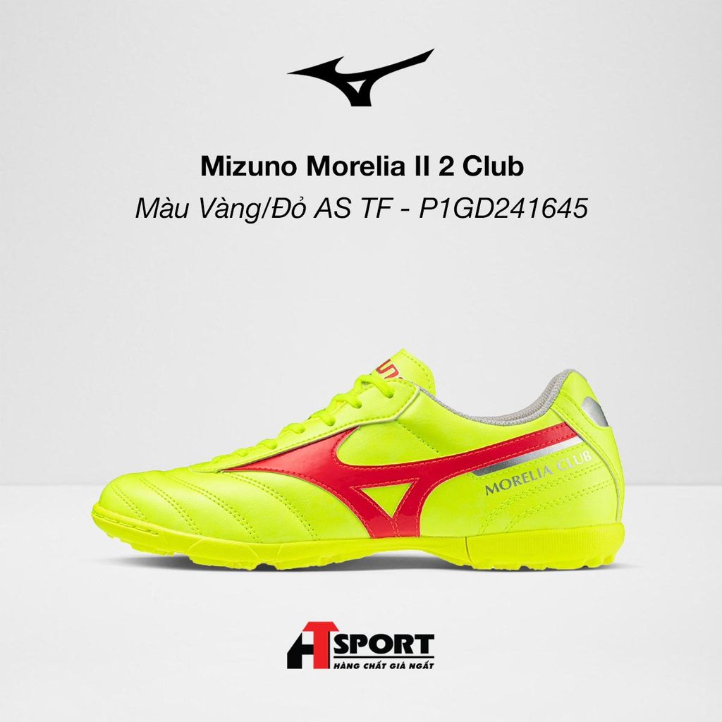  Mizuno Morelia II 2 Club - Màu Vàng/Đỏ AS TF - P1GD241645 