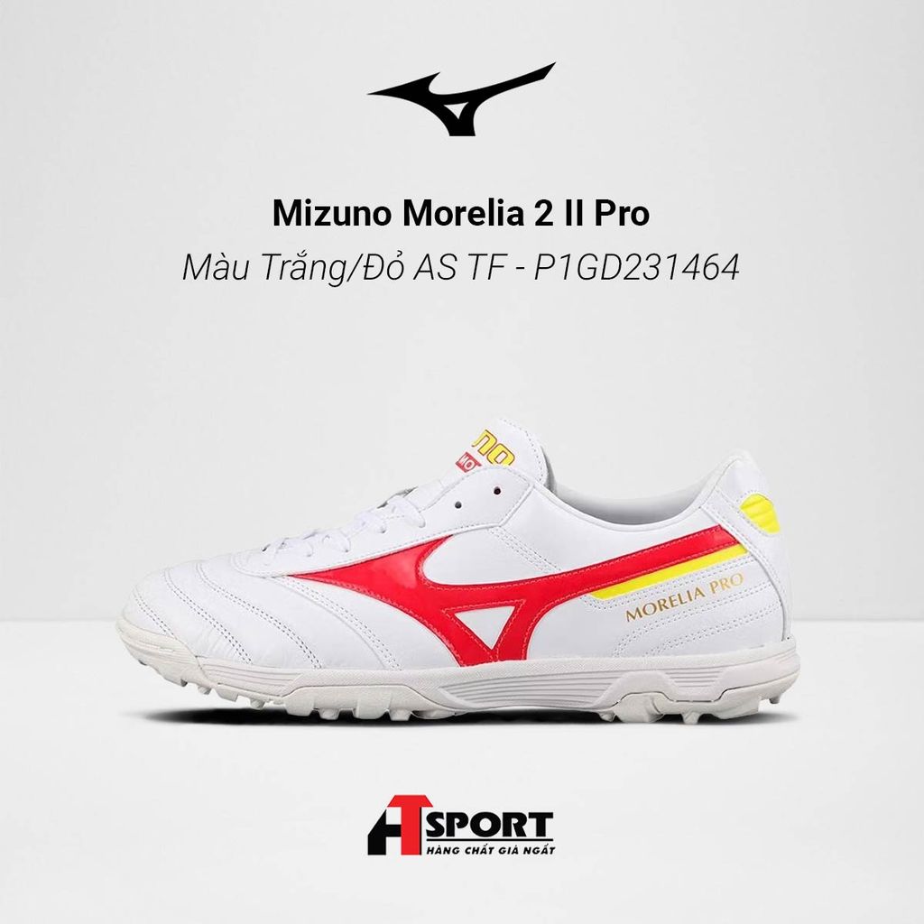  Mizuno Morelia 2 II Pro Màu Trắng/Đỏ AS TF - P1GD231464 