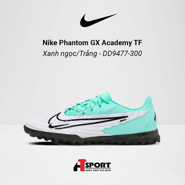 Nike Phantom GX Xanh ngọc/Trắng Academy TF - DD9477-300