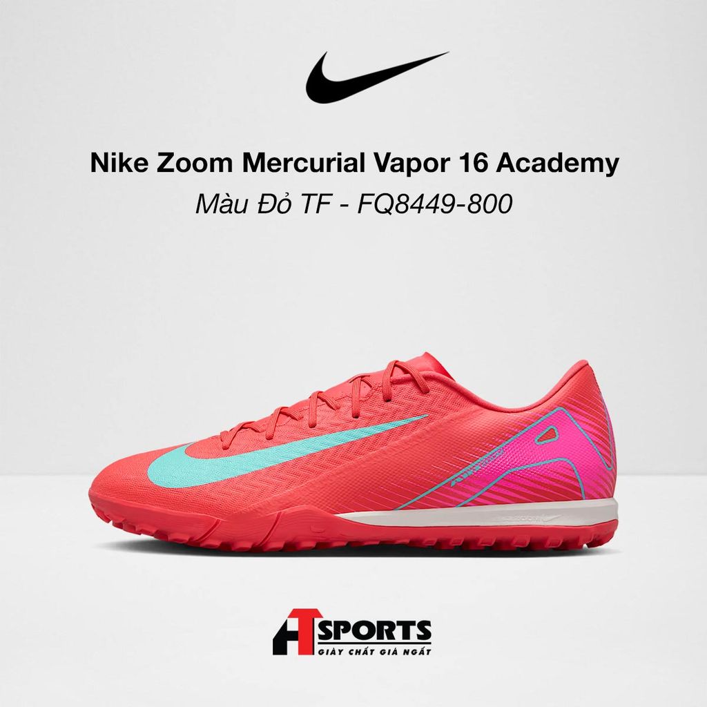  Nike Zoom Mercurial Vapor 16 Academy Màu Đỏ TF - FQ8449-800 