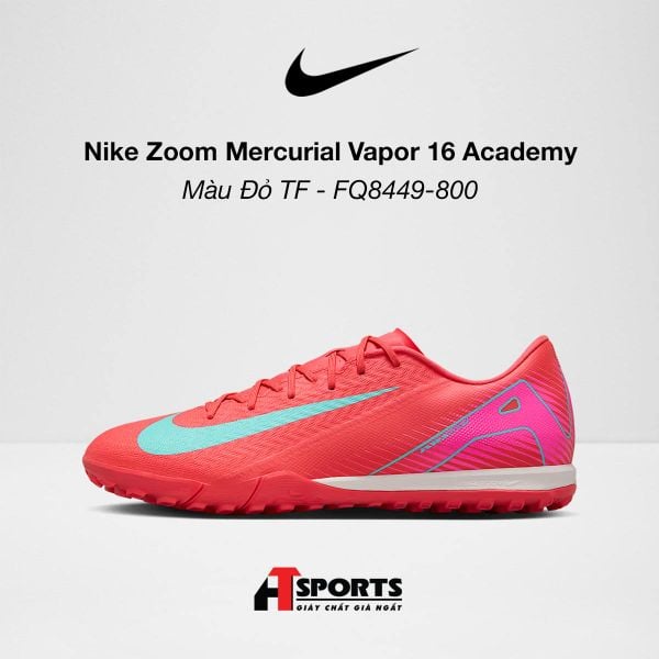 Nike Zoom Mercurial Vapor 16 Academy Màu Đỏ TF - FQ8449-800
