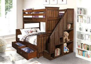  MADDOX TWIN OVER FULL BUNK BED 
