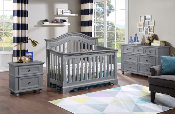  BLAIR 4-1 CONVERTIBLE CRIB  SET -PEBBLE GREY 