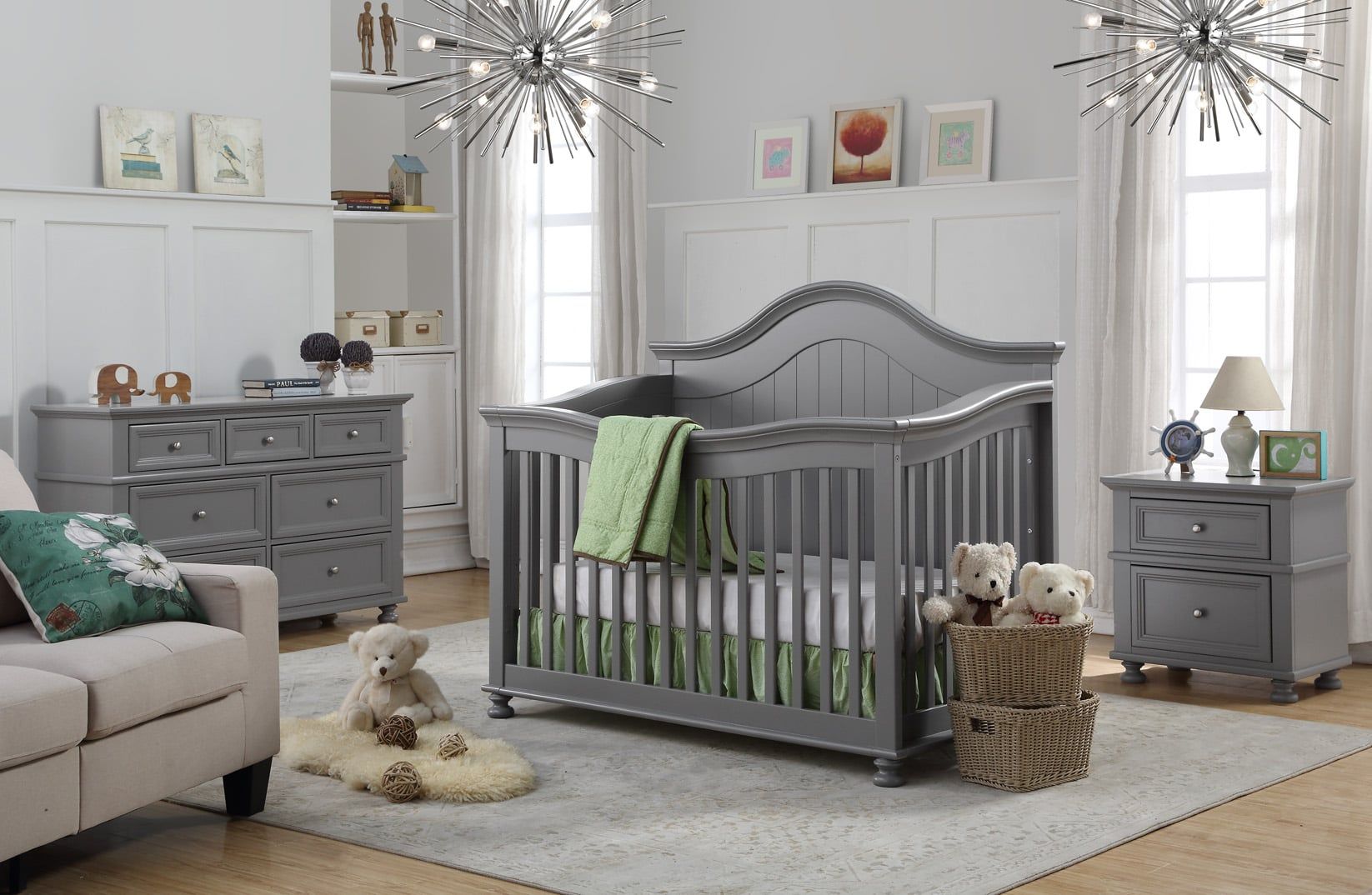  JESSIE  4-1 CONVERTIBLE CRIB-WHITE 
