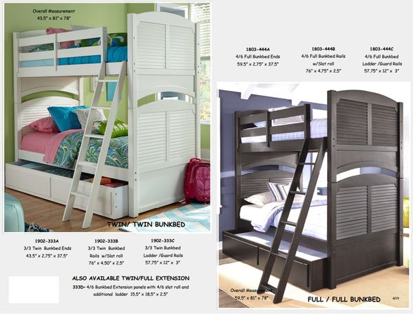  NEO TWIN OVER TWIN BUNK BED 