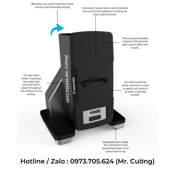  Máy kiểm tra quản lý độ ẩm WickView James Heal 
