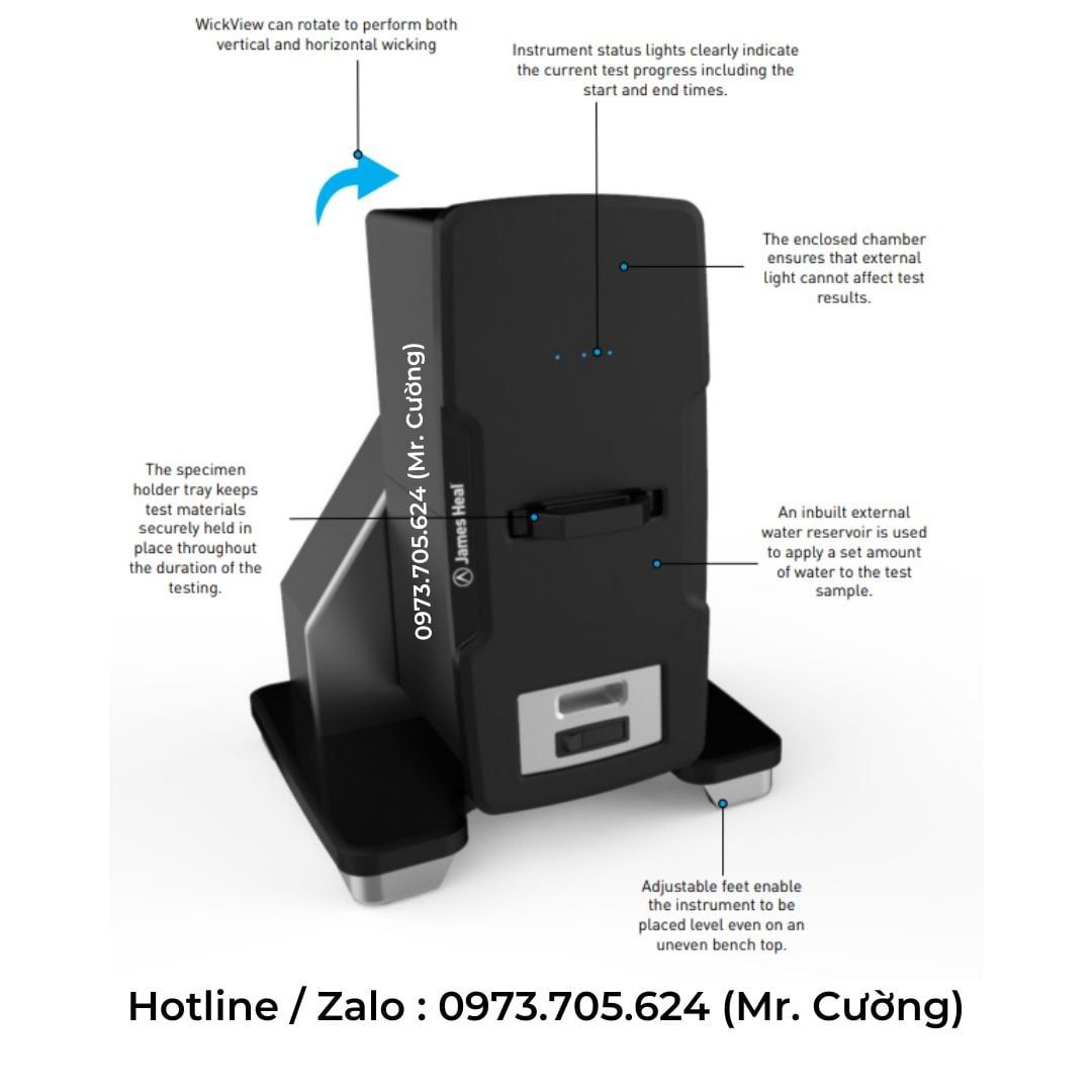  Máy kiểm tra quản lý độ ẩm WickView James Heal 