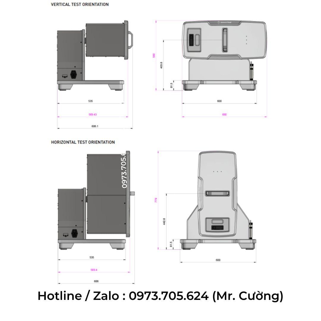  Máy kiểm tra quản lý độ ẩm WickView James Heal 