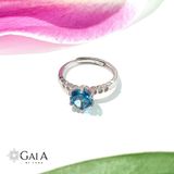  Bộ trang sức bạc đính đá Topaz 