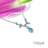  Bộ trang sức bạc đính đá Topaz 