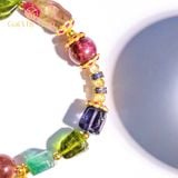  Vòng Tourmaline phối Dzi Răng Cọp 