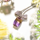  Bộ trang sức vàng đá Ametrine 