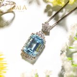  Bộ trang sức bạc đính đá Topaz 