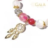 Vòng đá Tường Vy, Đào Hoa phối charm 
