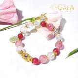  Vòng đá Tường Vy, Đào Hoa phối charm 