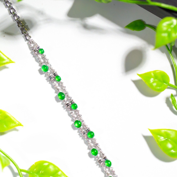  Lắc tay bạc Ngọc Phỉ Thúy 