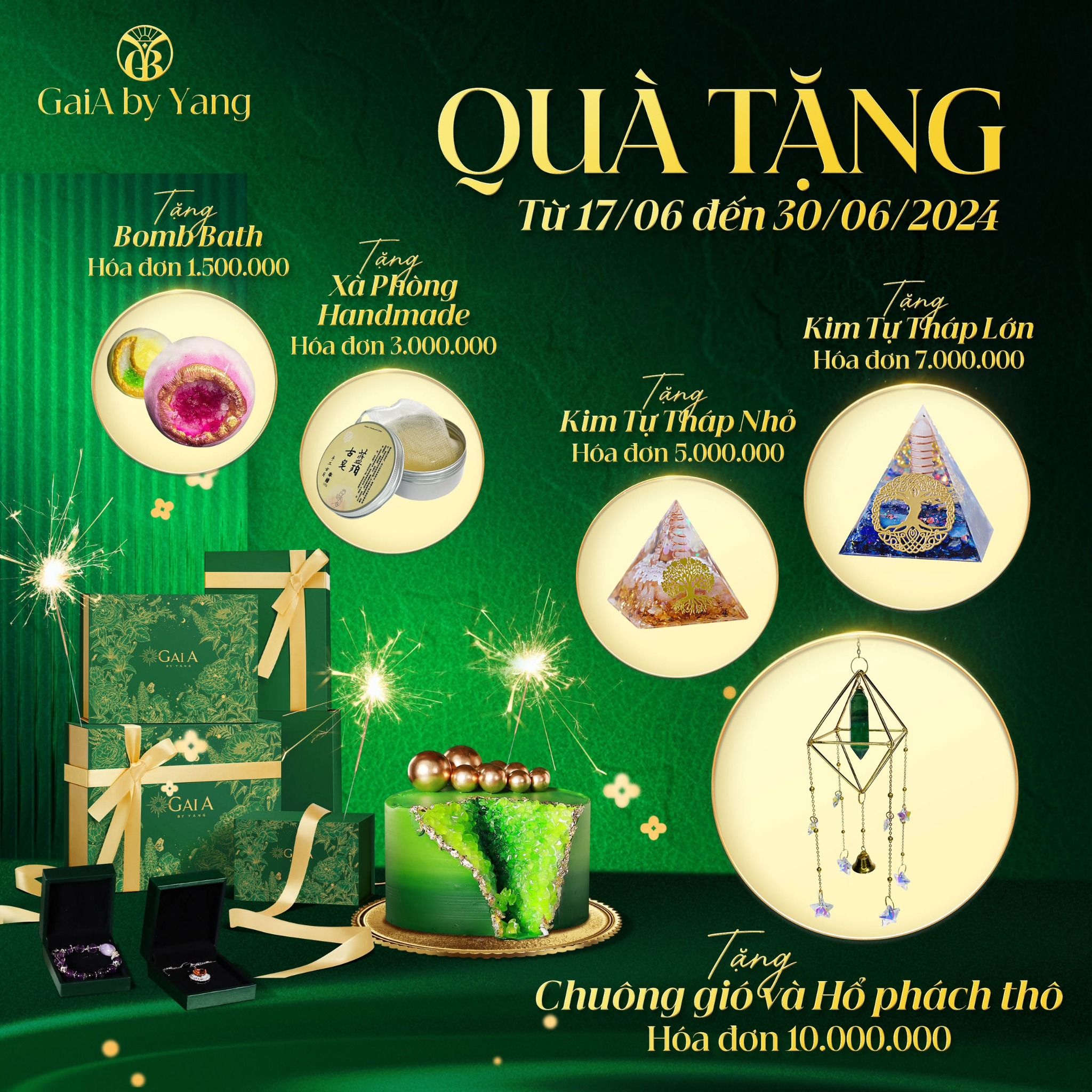  Vòng Thạch Anh Tóc Xanh phối charm pandora 