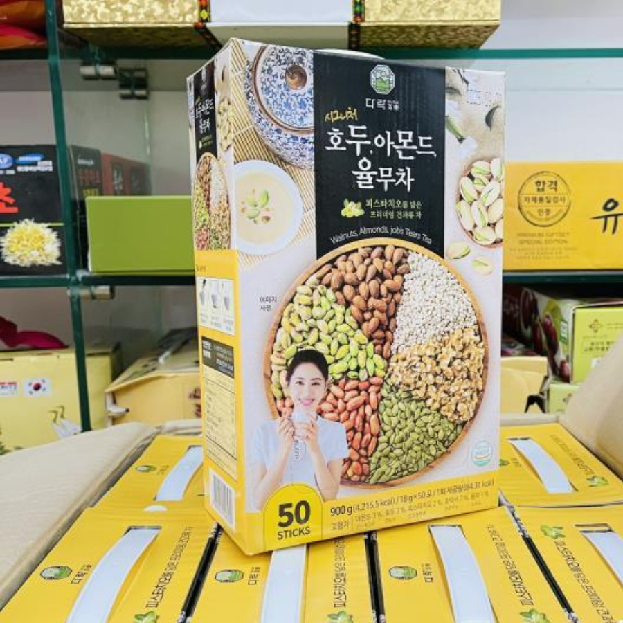  Bột Ngũ Cốc Damtuh Hạt Dẻ Cười Hàn Quốc - 900G 