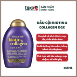  Dầu gội Biotin & Collagen Ogx Shampoo - 385ml 
