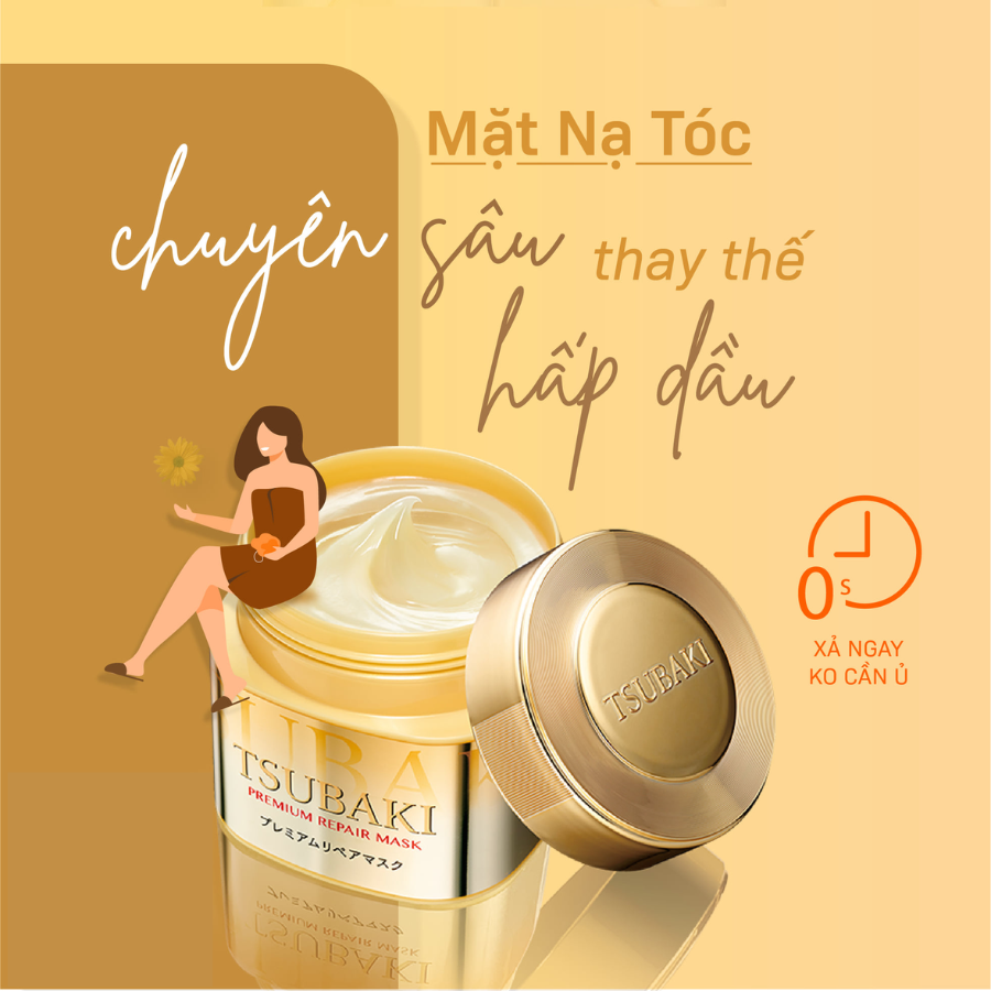  Kem Ủ Tóc Tsubaki Shiseido Nhật Bản - 180g 