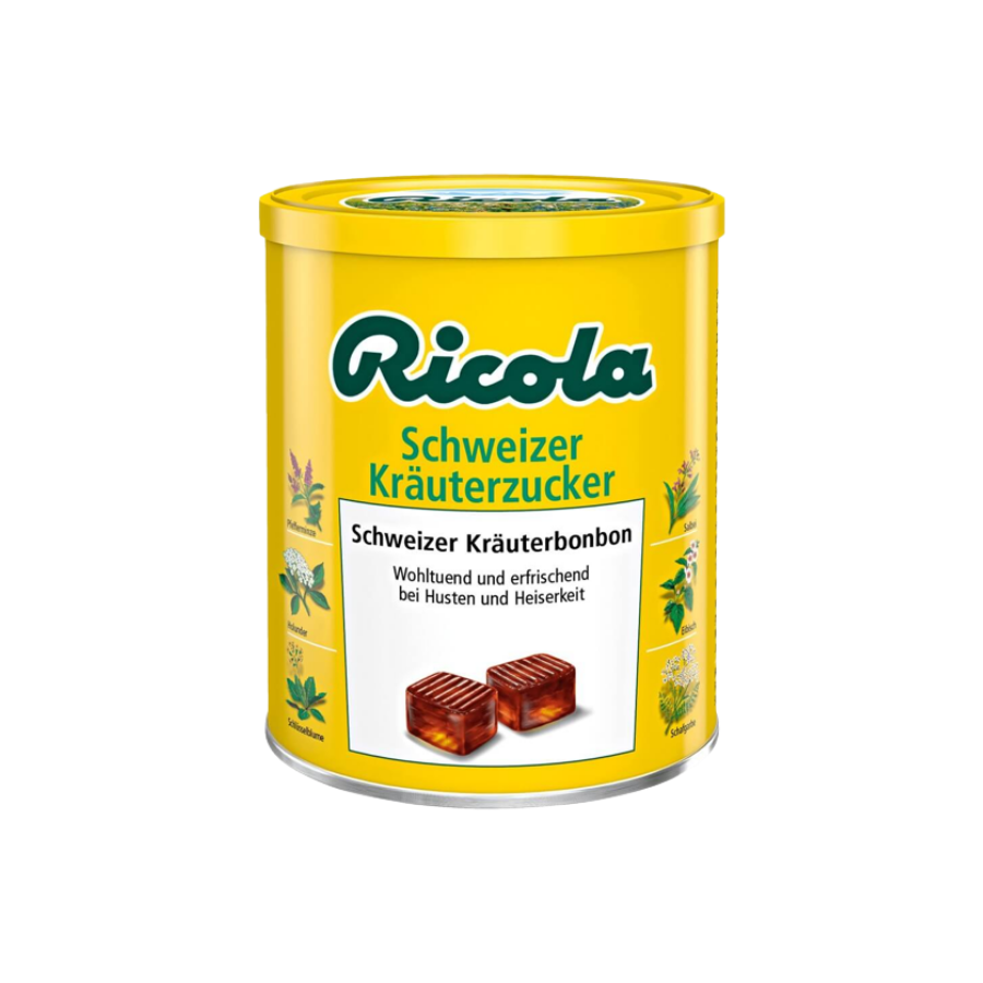  Kẹo Ngậm Thảo Dược Giảm Ho, Khàn Giọng Ricola - Đức - 250G 