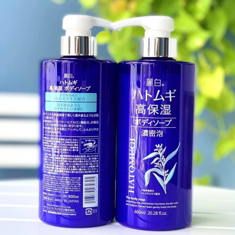  Sữa Tắm Hatomugi Nhật Bản 600 Ml - Xanh 