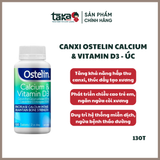  Viên Uống Canxi Calcium & Vitamin D3 Ostelin 130 Viên (12Y) 