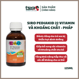  Siro Bổ Sung Vitamin Và Khoáng Chất Pediakid 22 Vitamines 125ml (6M) 