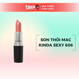 Son Thỏi Mac Kinda Sexy 606 Màu Hồng Đào Nude Matte 