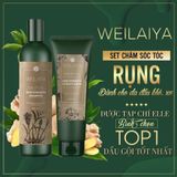  Bộ Dầu Gội Xả Gừng Kết Hợp Hà Thủ Ô Weilaiya Dành Cho Tóc Khô Tóc Thường 