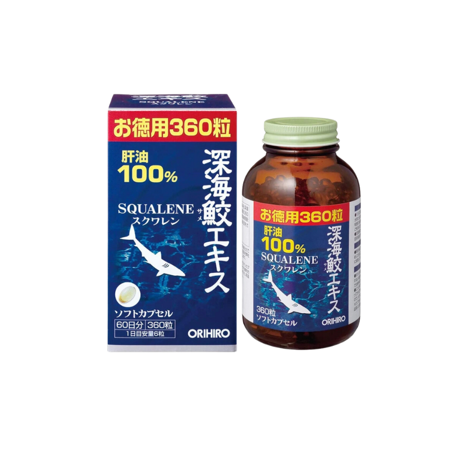  Sụn Vi Cá Mập Orihiro Squalene Nội Địa Nhật Hộp 360 viên 