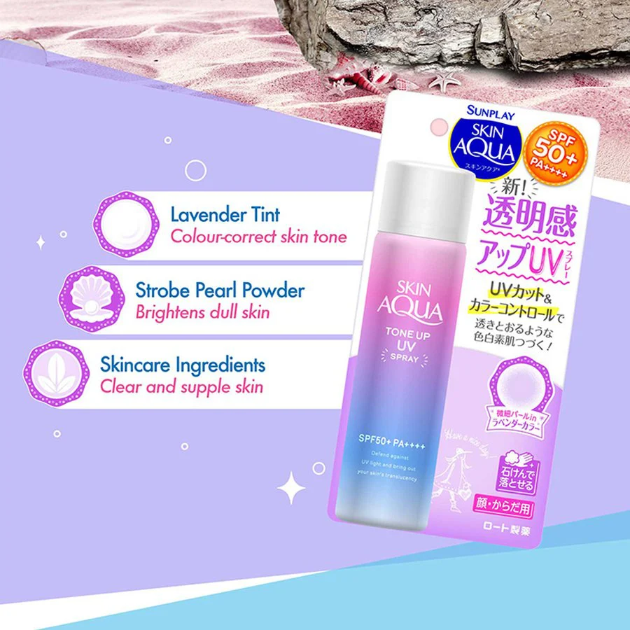 Xịt Chống Nắng Skin Aqua Tone Up Spray Nhật Bản 70G