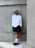  HALF CIRCLE WHITE LONGSLEEVE 
