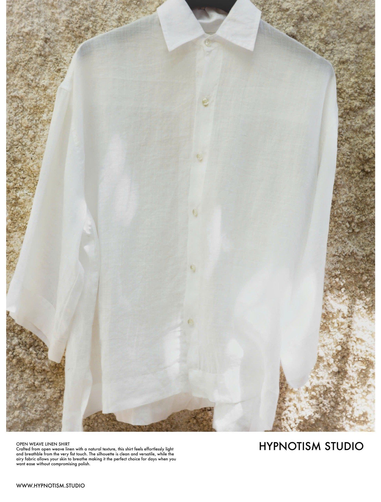  OPEN WEAVE LINEN SHIRTS 